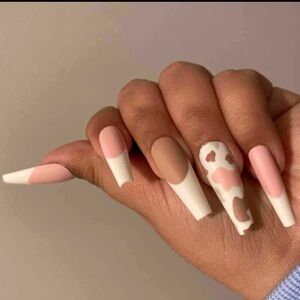 Coffin/Ballerina Shaped Press-on nails